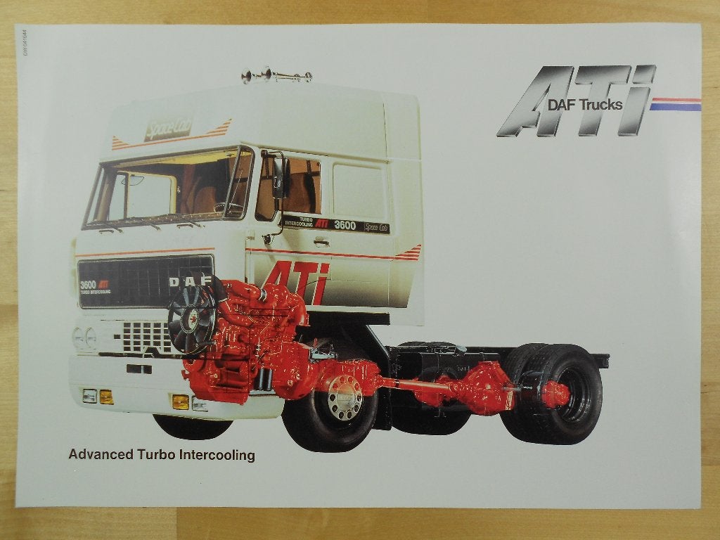 DAF 3600 ATi Brochure / Afbeelding 1985 – SpaceCab, Ophalen of Verzenden, Zo goed als nieuw, Overige merken, DAF