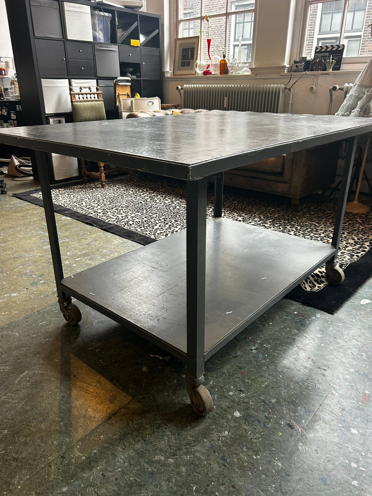 Werktafel op wielen goede kwaliteit, Ophalen, Gebruikt