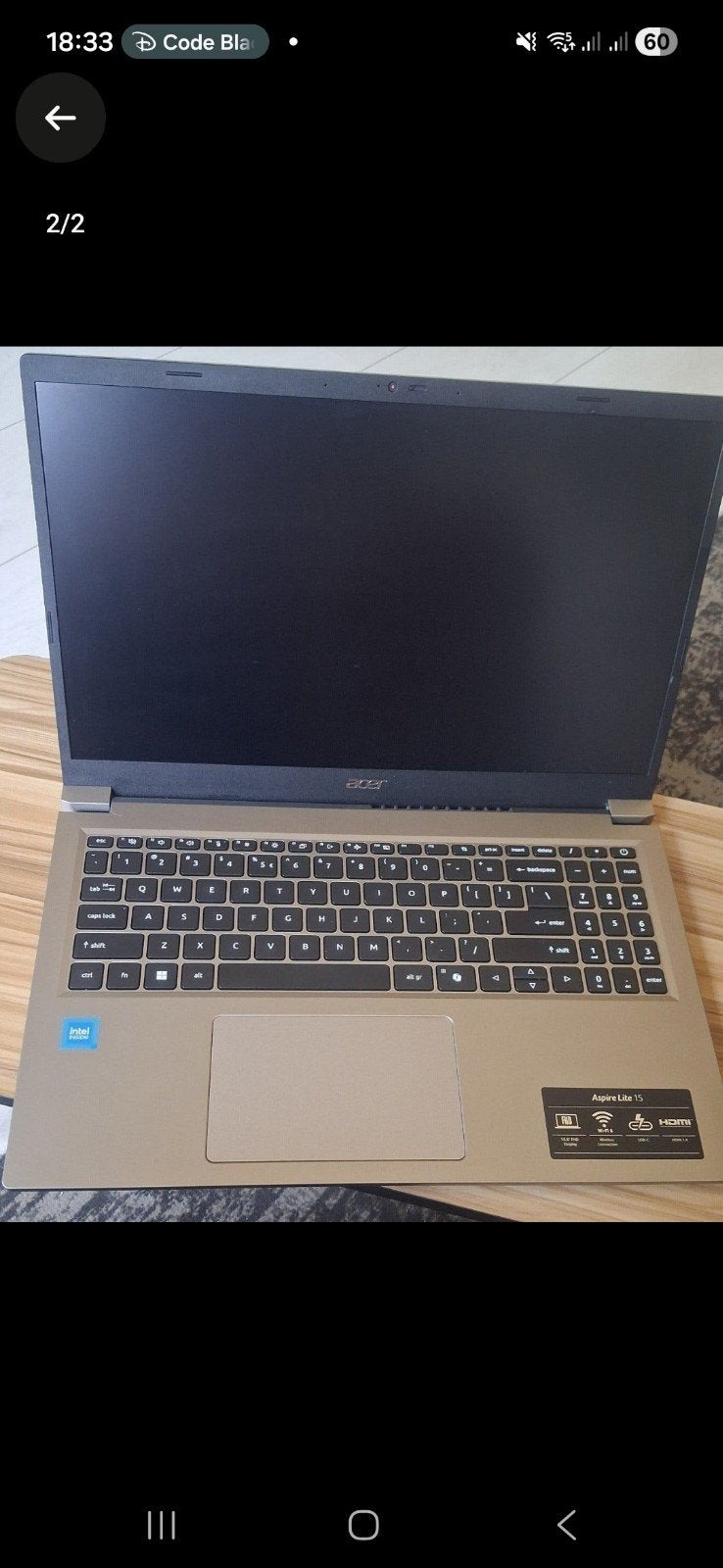 Acer Aspire 5 Laptop - Zo goed als nieuw, Intel, Ophalen of Verzenden, Zo goed als nieuw, SSD