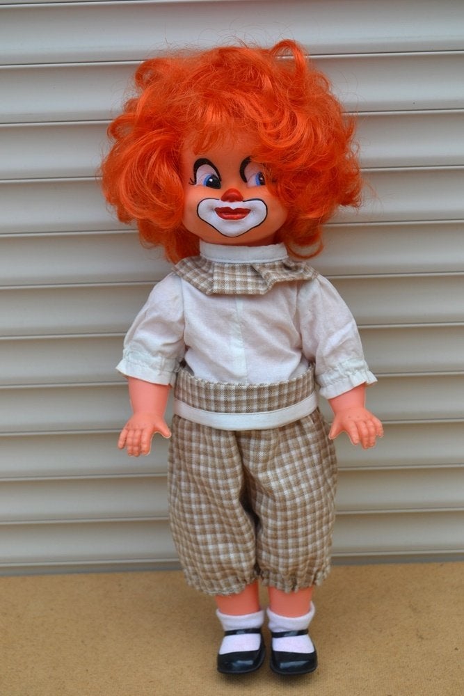 Zeldzaam wildebras clowntje uit de jaren ca. 1960 NR 84567, Ophalen of Verzenden, Zo goed als nieuw, Pop