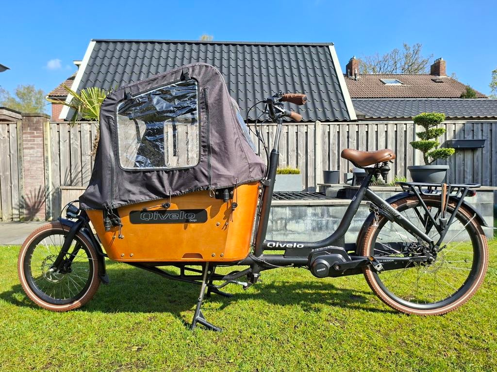 Elektrische bakfiets, Fietsen en Brommers, Fietsen | Bakfietsen, Gebruikt, 4 kinderen of meer, Ophalen
