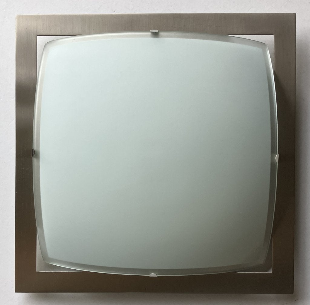 Plafondlamp {6093}, Ophalen, Gebruikt, E27 (groot), Glas