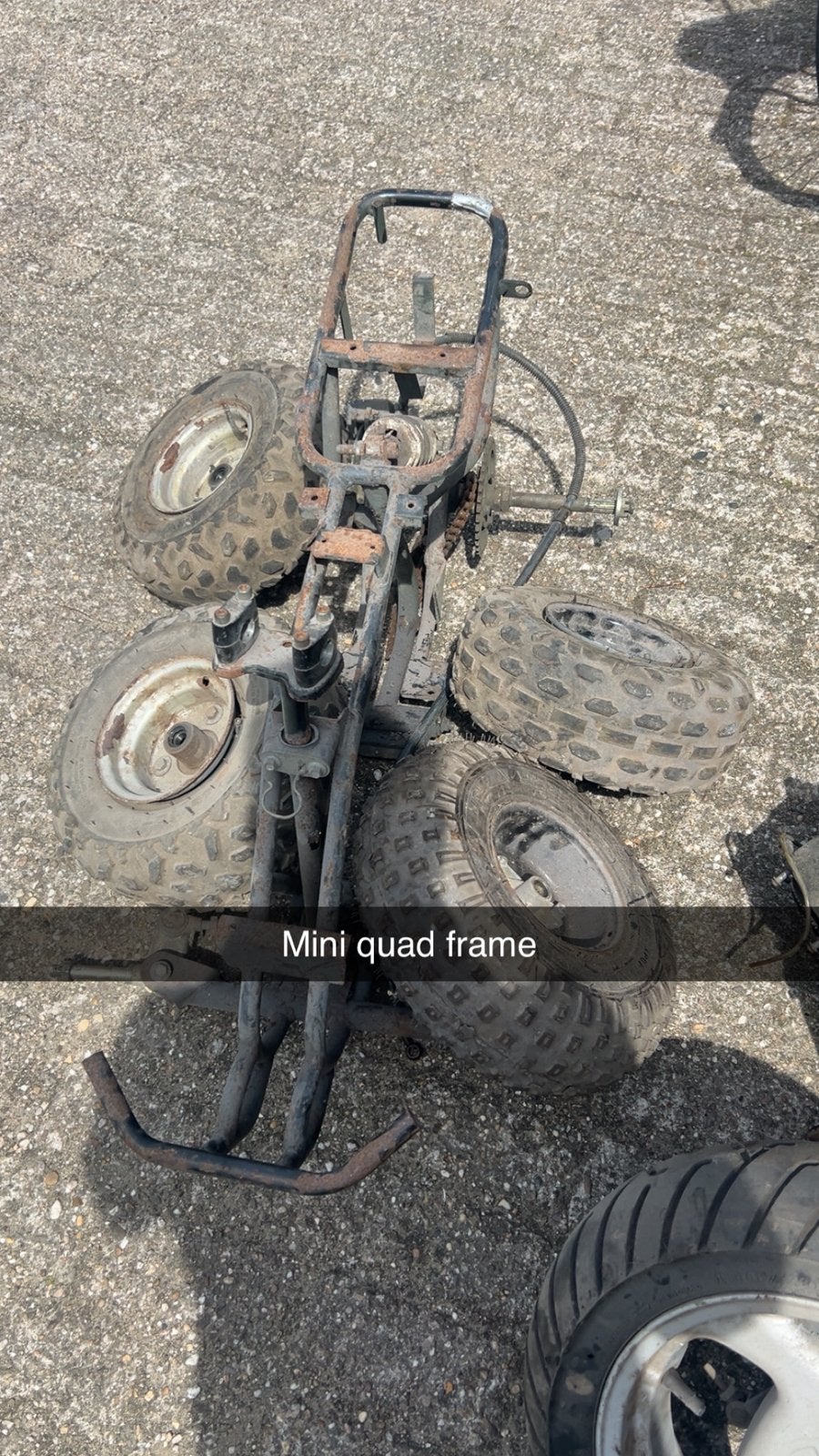 Mini quad frame met wielen, Ophalen of Verzenden
