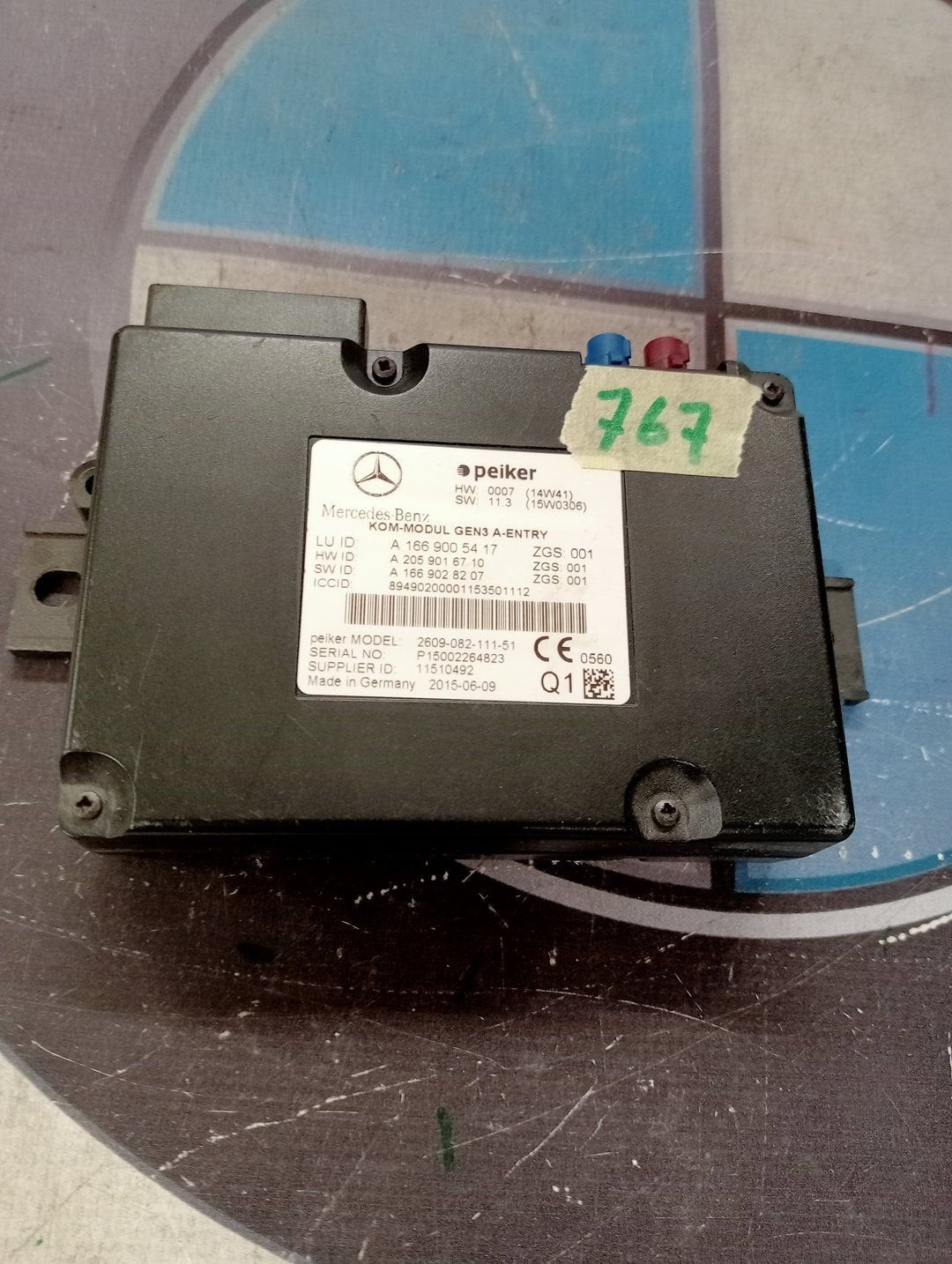 Module (diversen)  Mercedes C (W205) C-200d 2.2 16V, Gebruikt, -, Ophalen of Verzenden, -