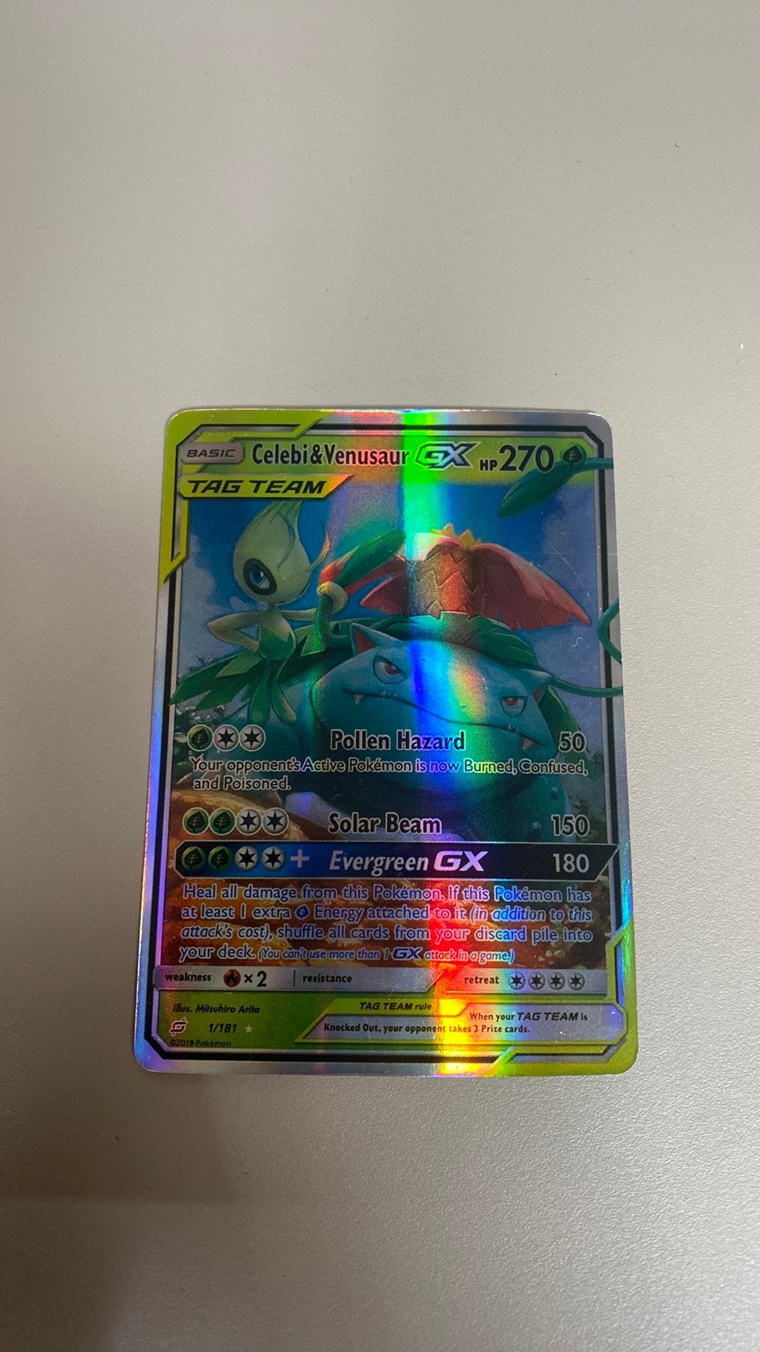 Celebi & venusaur GX, Ophalen of Verzenden, Zo goed als nieuw