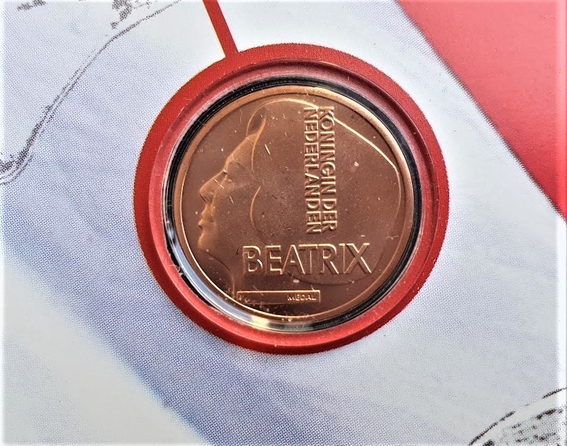 Nederland 1 cent 2001 FDC (PENNING), Postzegels en Munten, Verzenden, Koningin Beatrix, 1 cent, Losse munt