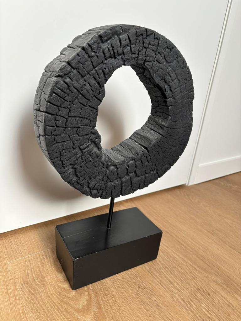 Goossens houten ornament / decoratie object – zwart, Ophalen of Verzenden, Zo goed als nieuw, Zwart
