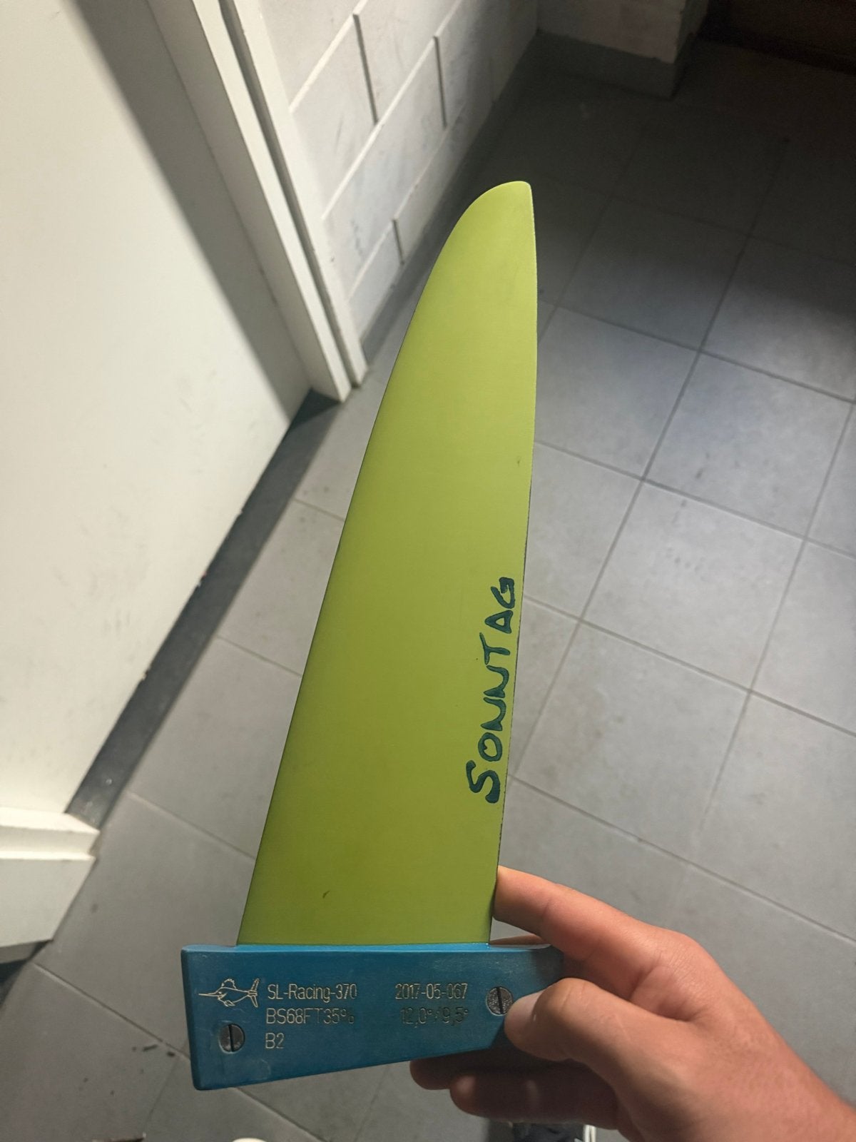 Sonntag fins Slalom Race Speed Vin 37cm, Watersport en Boten, Ophalen of Verzenden, Gebruikt, Overige merken, Vin