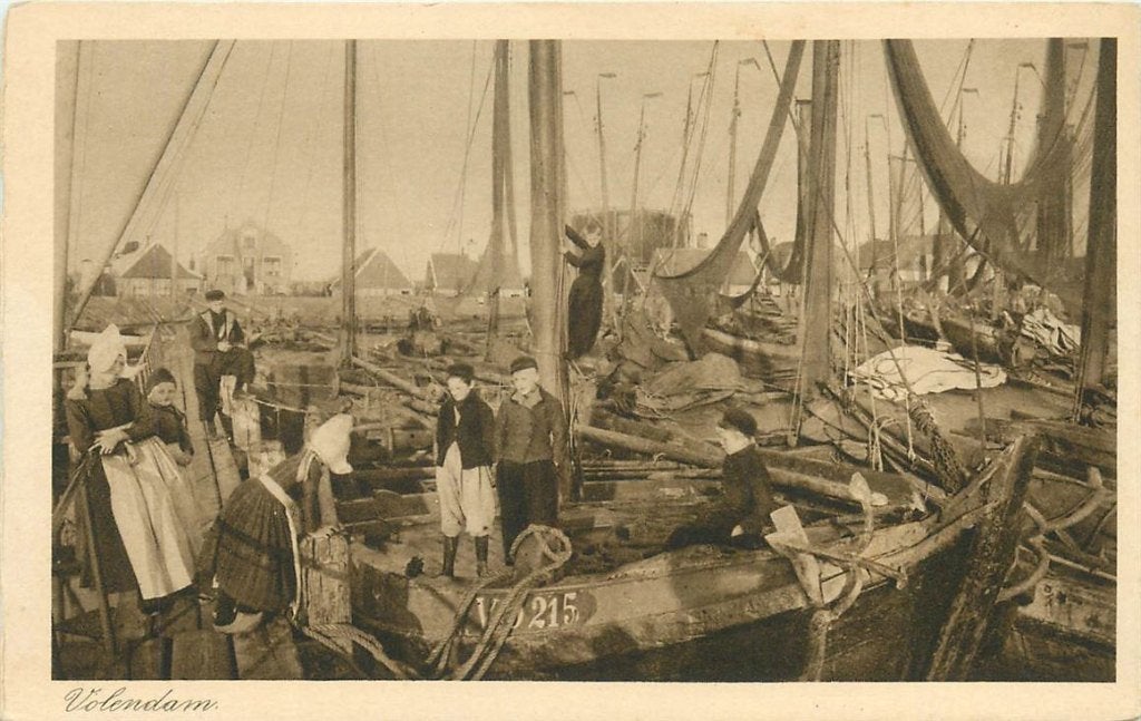 378-380-023 Volendam, Ophalen of Verzenden, Voor 1920, Noord-Holland