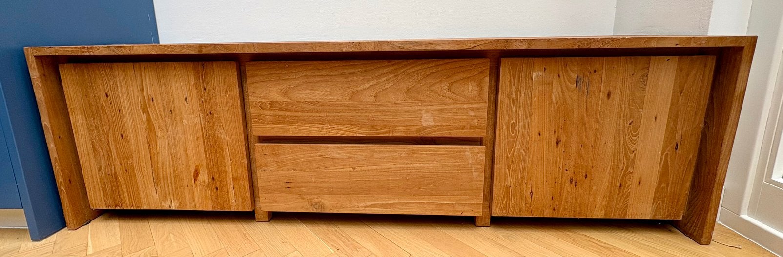Zwaar houten/eiken dressoir, Huis en Inrichting, Ophalen, Zo goed als nieuw, 25 tot 50 cm, 150 tot 200 cm