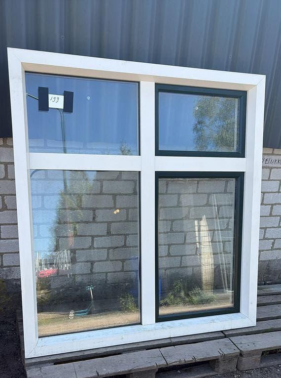 (199) Nieuw aluminium raamkozijn draai kiep incl glas, Raamkozijn, 150 tot 225 cm, Inclusief glas, Ophalen