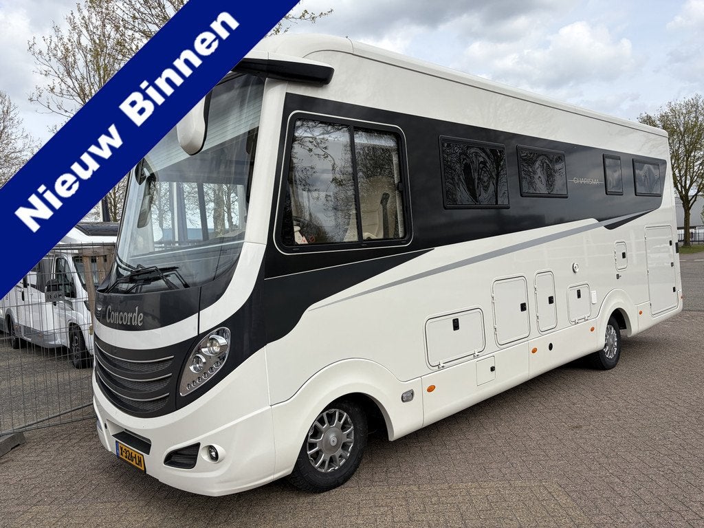 Concorde CHARISMA 850 L 204pk Aut BAR-zit GEEN Hefbed Lithiu, Caravans en Kamperen, Campers, Concorde, Diesel, Mark@niesmannbischoff.nl