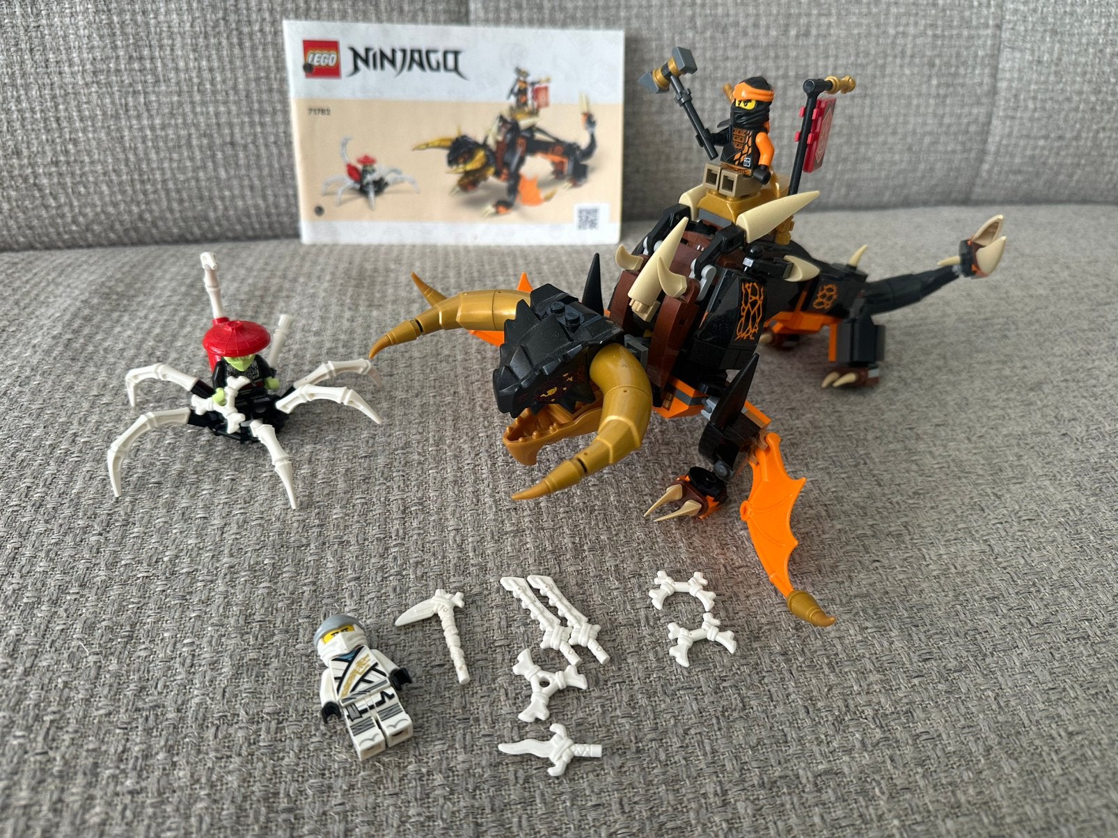 Lego Ninjago Cole's Aardedraak EVO 71782, Ophalen of Verzenden, Zo goed als nieuw