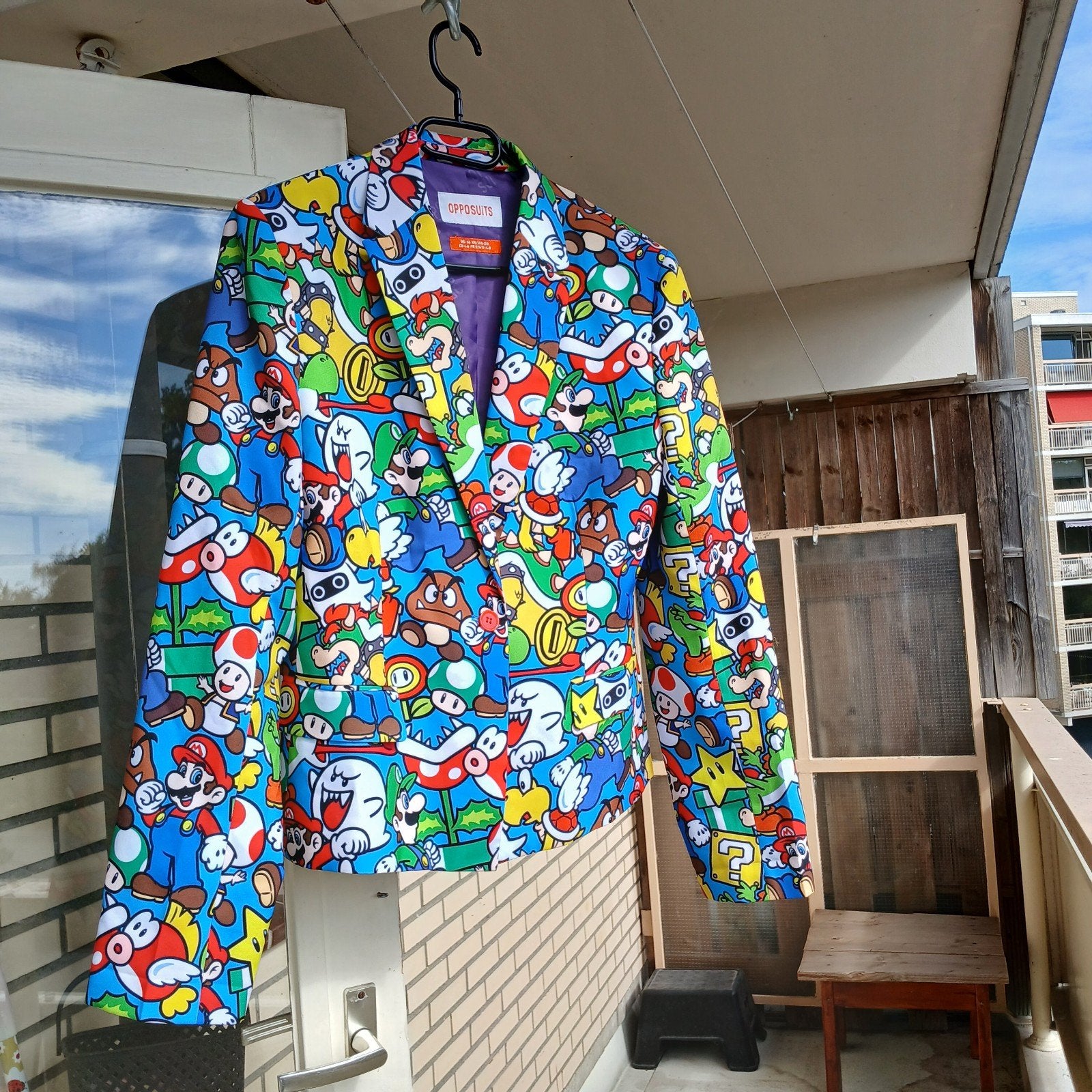 Opposuits Super Mario colbert - Maat 46 (S), Ophalen of Verzenden, Zo goed als nieuw, Carnaval