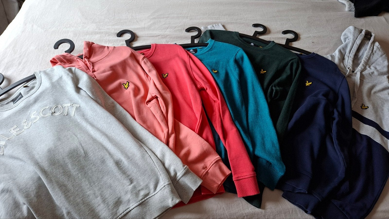 7 x Lyle en Scott sweaters en hoedies maat M, Kleding | Heren, Truien en Vesten, Ophalen of Verzenden, Zo goed als nieuw, Blauw