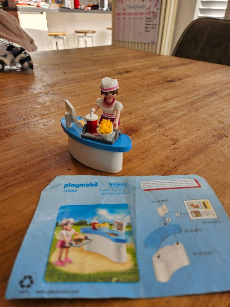 Playmobil Fastfood bar 70084, Kinderen en Baby's, Speelgoed | Playmobil, Ophalen of Verzenden, Zo goed als nieuw