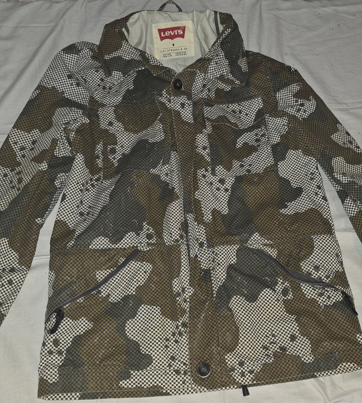 Levi's Camouflage Jas Maat M, Kleding | Heren, Jassen | Zomer, Levi's, Maat 48/50 (M), Ophalen of Verzenden, Gedragen