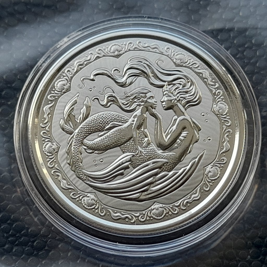 2023 Samoa Pacific Mermaid & Daughter 1 oz silver BU, Ophalen of Verzenden