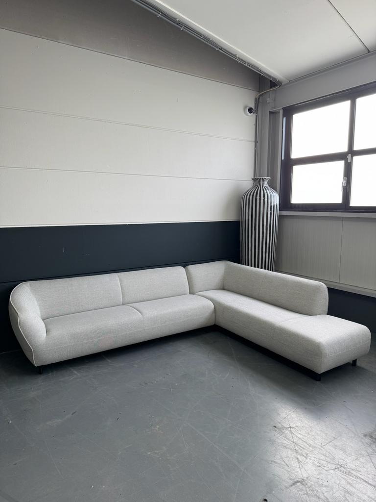 Nieuwstaat Pode Turia hoekbank | Fresco 722 Pearl, Huis en Inrichting, Ophalen, Hoekbank, 300 cm of meer, Zo goed als nieuw