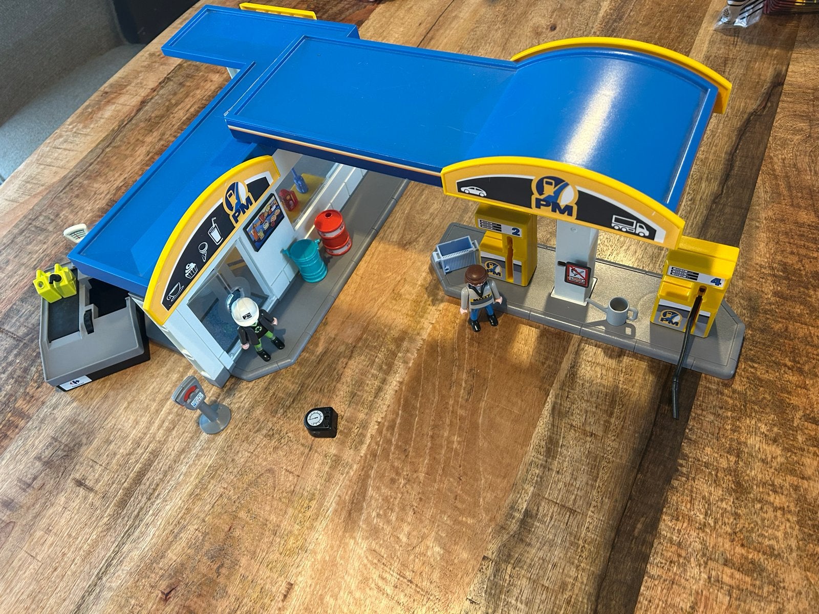 Playmobil Auto Garage met Tankstation en Werkplaats, Kinderen en Baby's, Ophalen, Gebruikt, Gebouw, Complete set