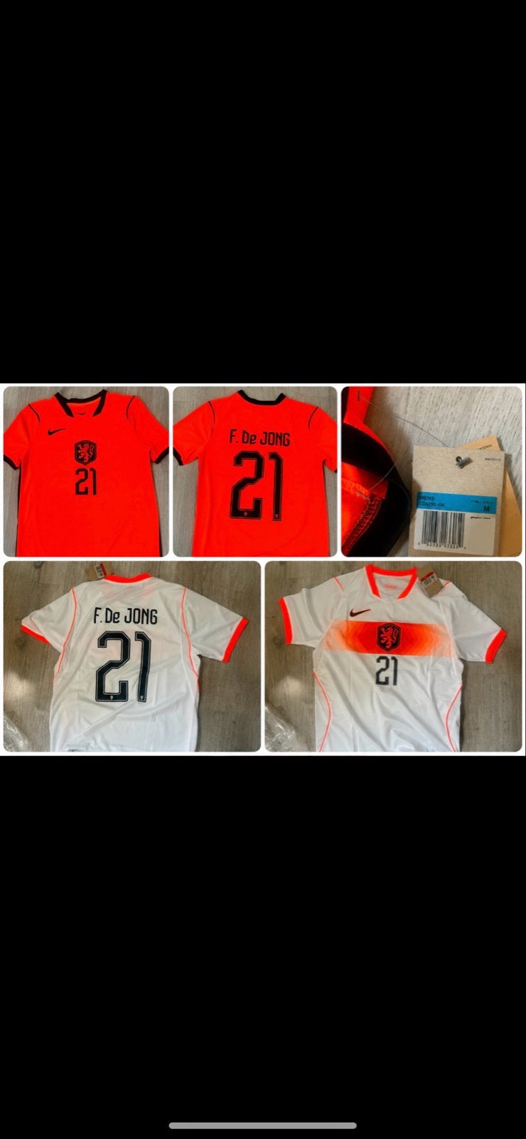 Nederlands Elftal Shirts: Virgil van Dijk & Frenkie de Jong, Meerkleurig, Nieuw, Overige maten, Ophalen of Verzenden