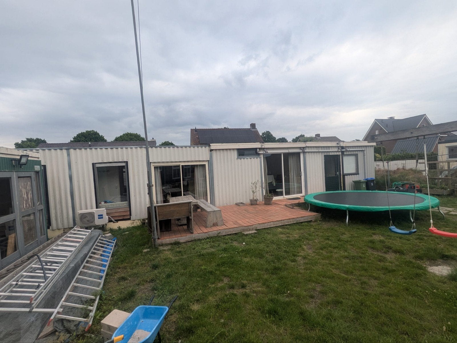 woonunits, bouwkeet 105m2 mer direct beschikbaar, Ophalen, Gebruikt