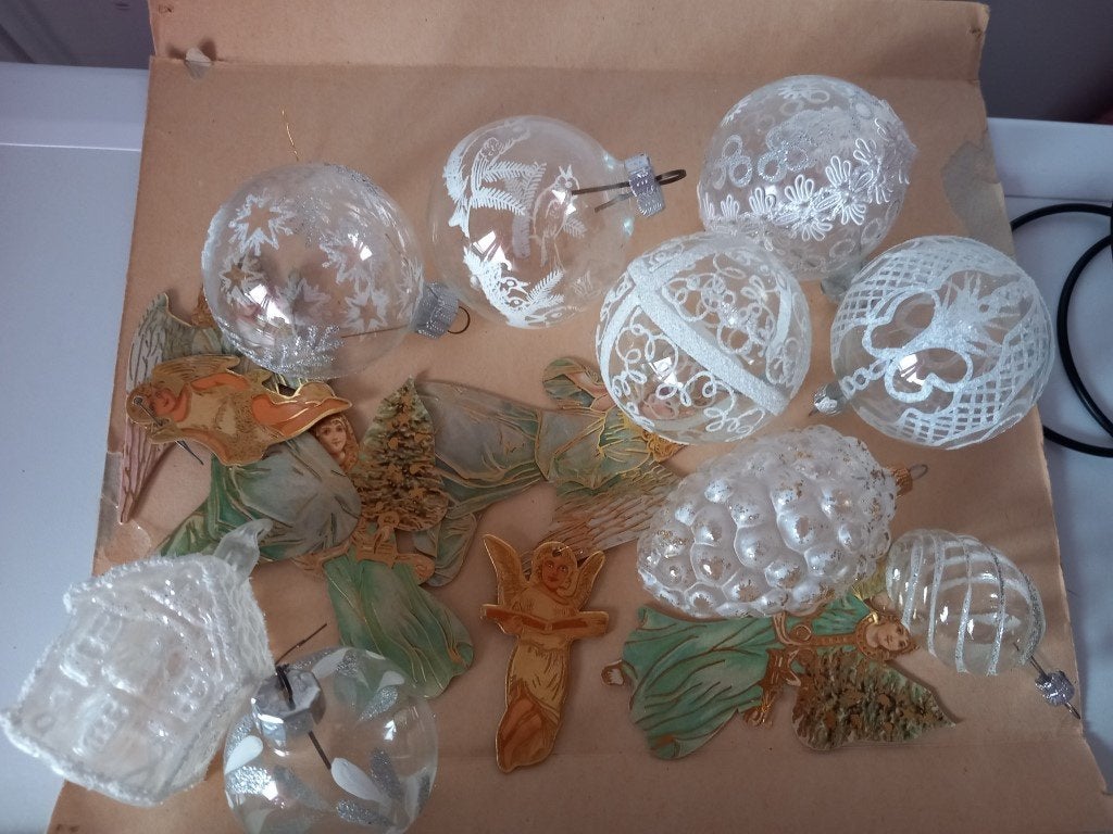 Brocante kerstballen, Ophalen, Gebruikt