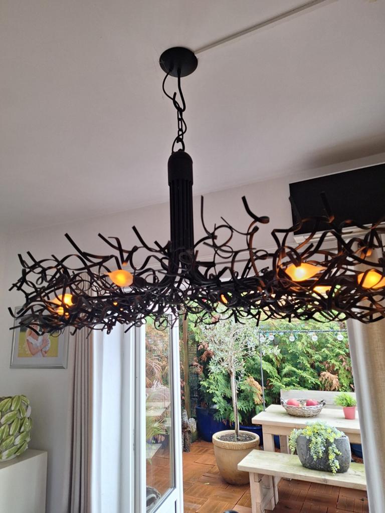 Eetkamer hanglamp van Goossens, Ophalen, Zo goed als nieuw, Metaal, Minder dan 50 cm