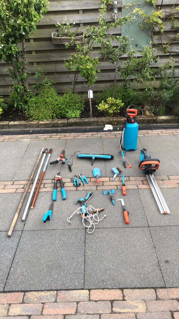 Tuingereedschap set Gardena uitgebreid, Tuin en Terras, Ophalen, Gebruikt
