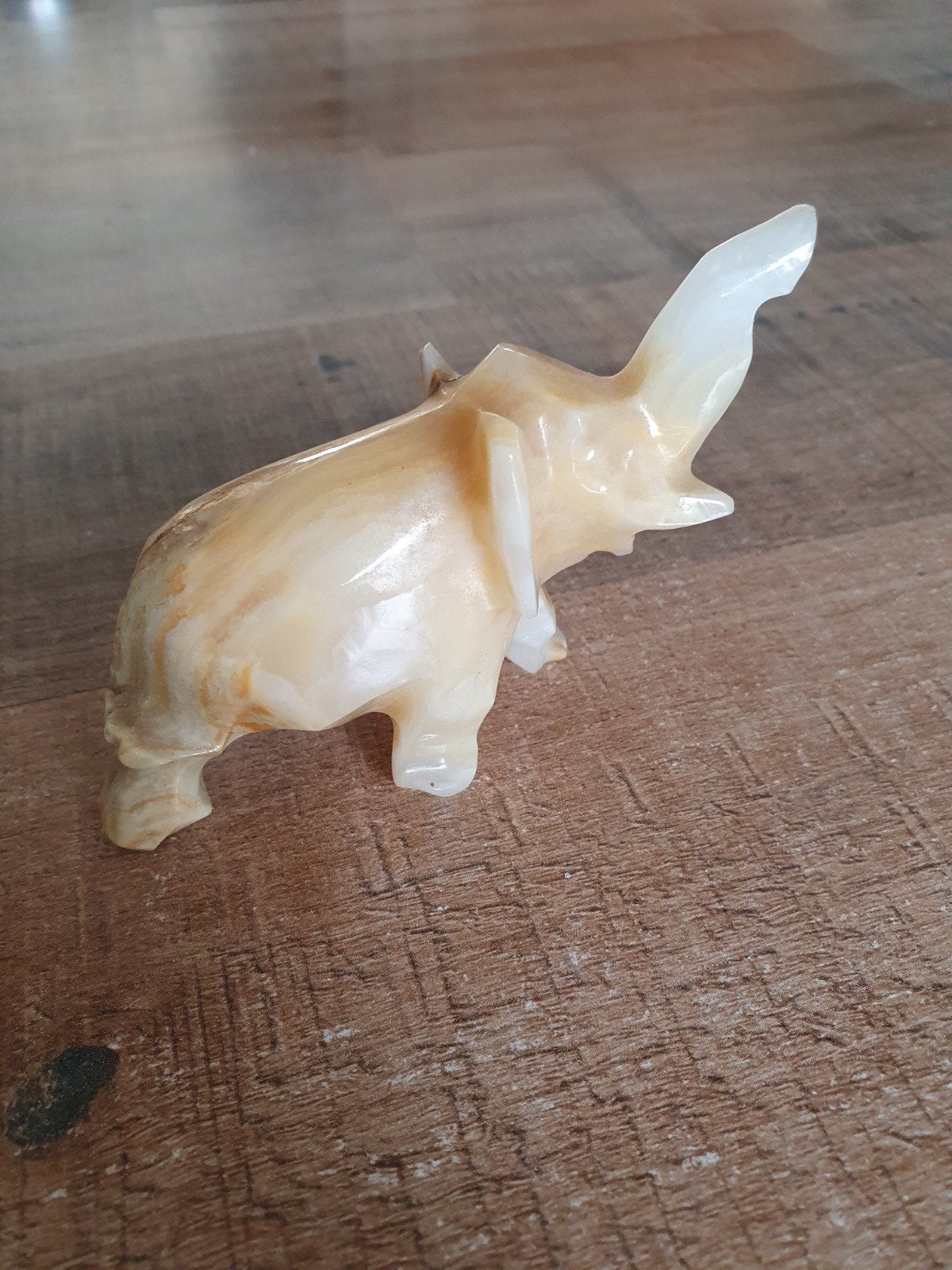 Onyx Olifant Beeldje - Decoratief, Verzamelen, Ophalen