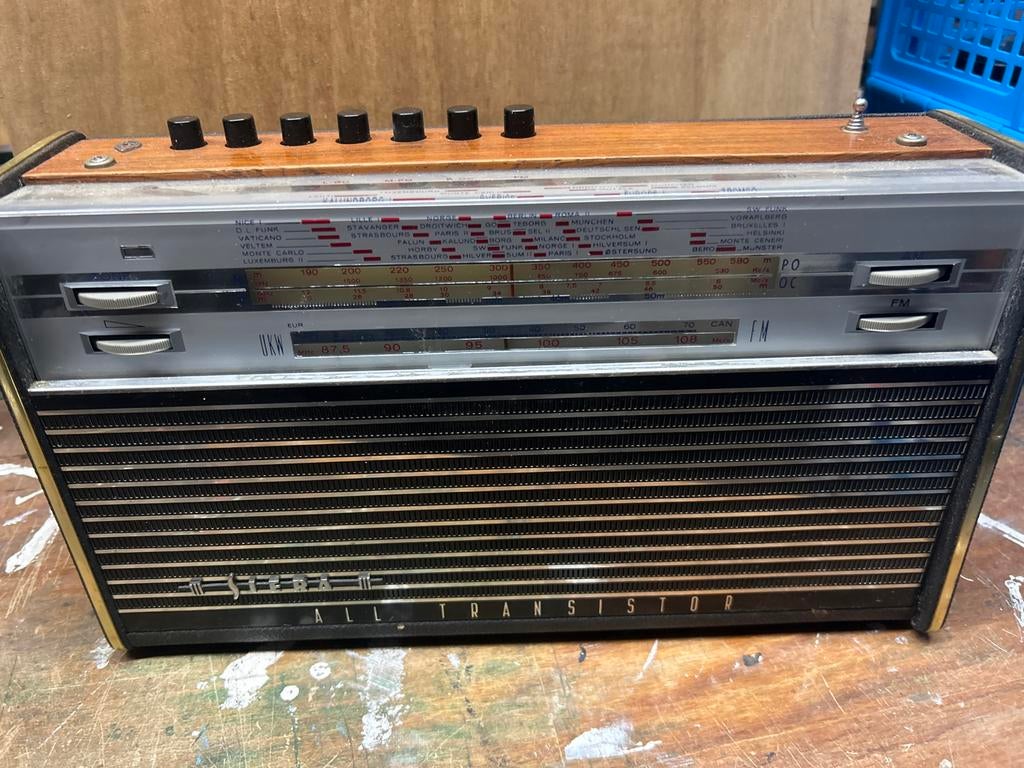 Vintage Siera All Transistor Radio - Wereldontvanger, Audio, Tv en Foto, Radio's, Gebruikt, Wereldontvanger, Ophalen of Verzenden