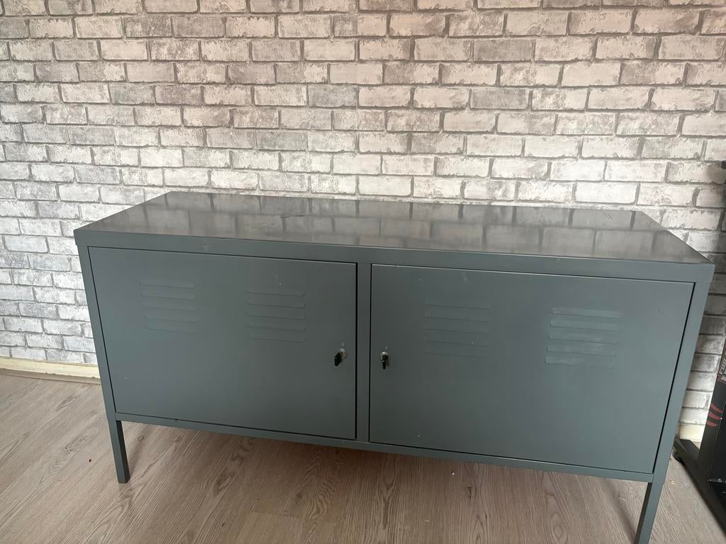 IKEA PS lockerkast grijs tv meubel, Ophalen, Gebruikt