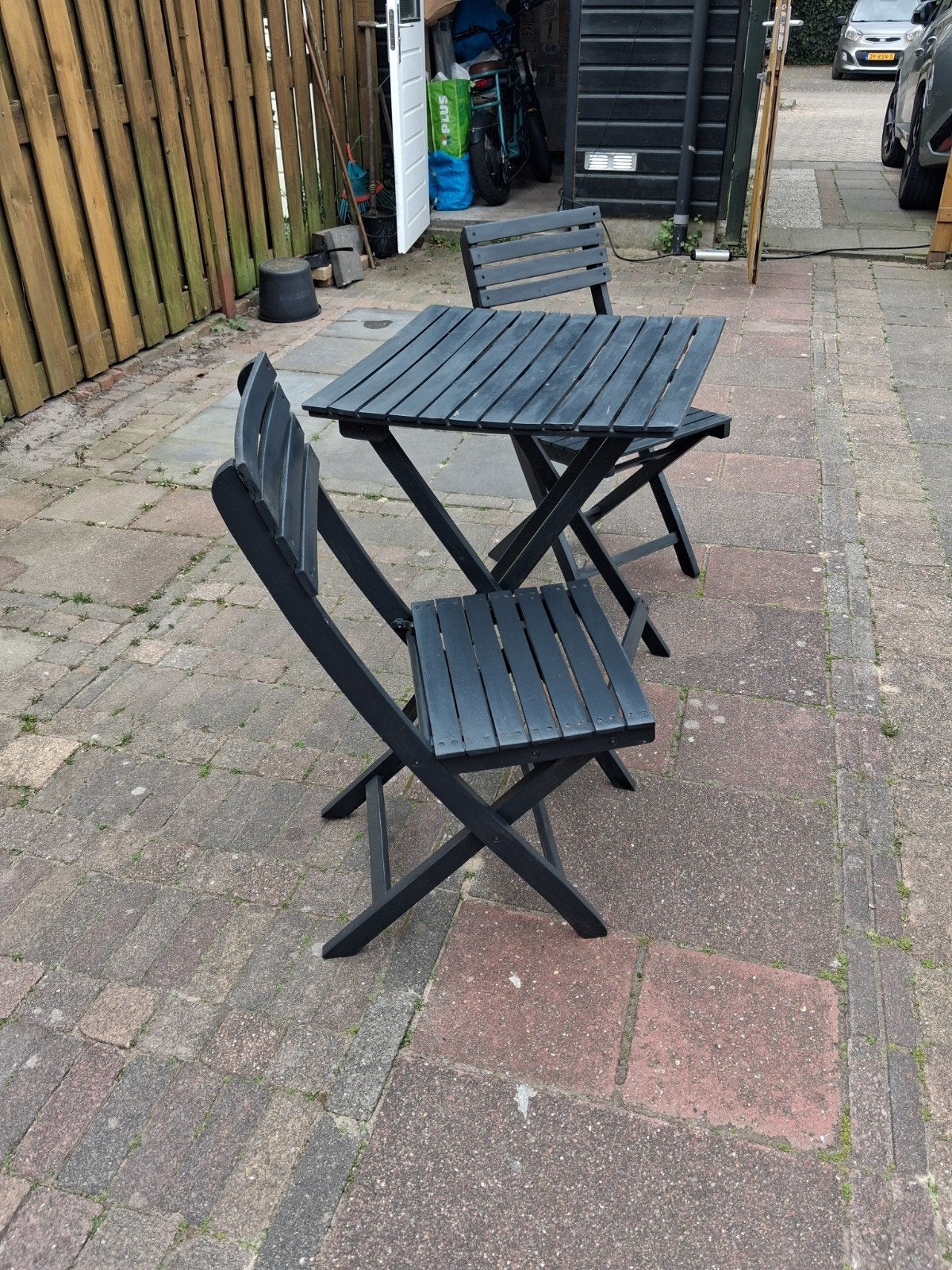 Mooi houten tuinsetje, Ophalen, Hout, Inklapbaar