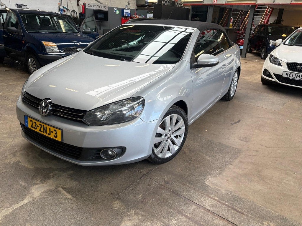 Volkswagen Golf 1.2 TSI 77KW BMT Cabrio 2013 Grijs, Auto's, Volkswagen, Voorwielaandrijving, 1321 kg, Zwart, 4 cilinders