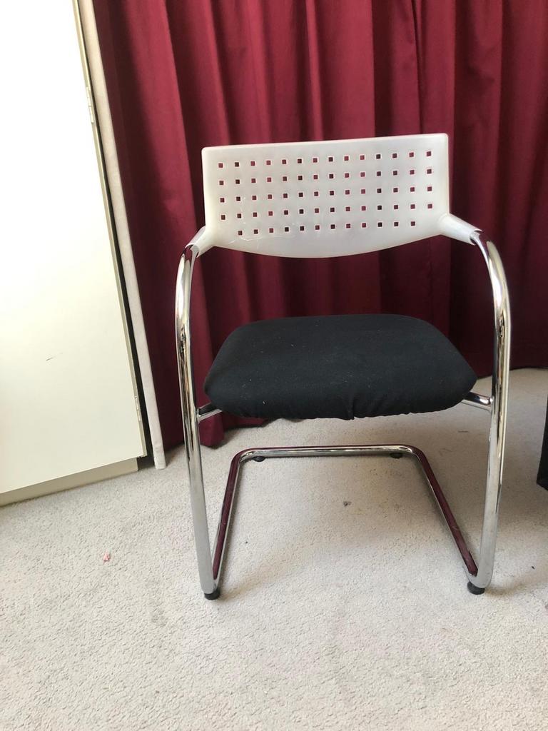 Twee Vis a Vis stoelen - Vintage design, Ophalen, Kunststof, Gebruikt, Twee