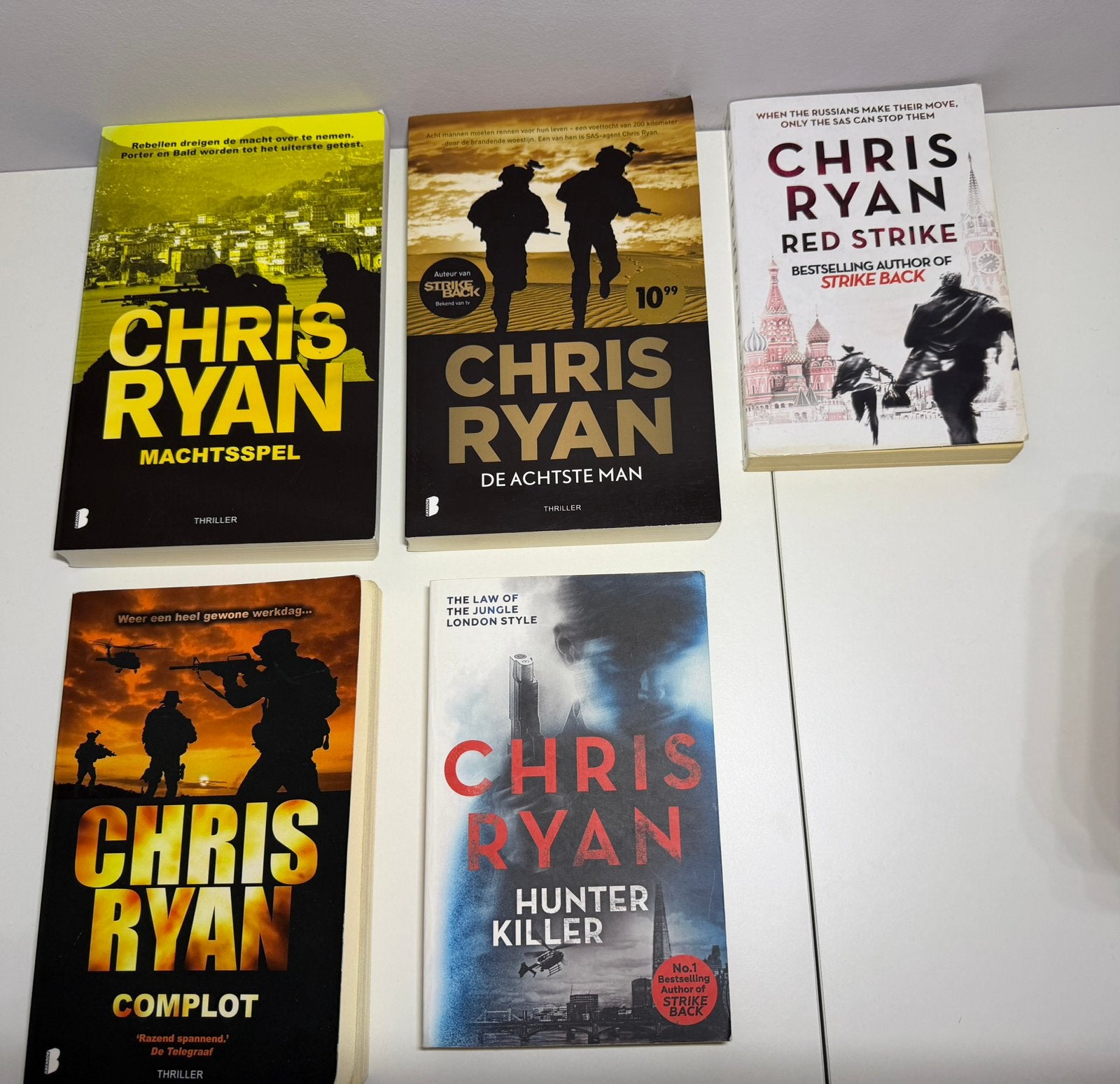 Boeken Chris Ryan 5 stuks, Boeken, Ophalen of Verzenden, Gelezen