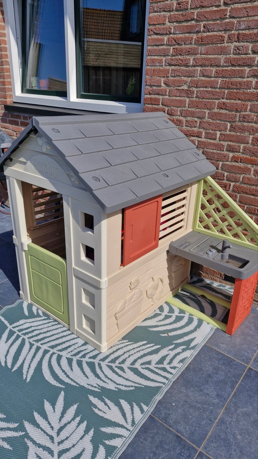 Smoby Speelhuisje met Keuken - zgan, Ophalen, Zo goed als nieuw, Kunststof