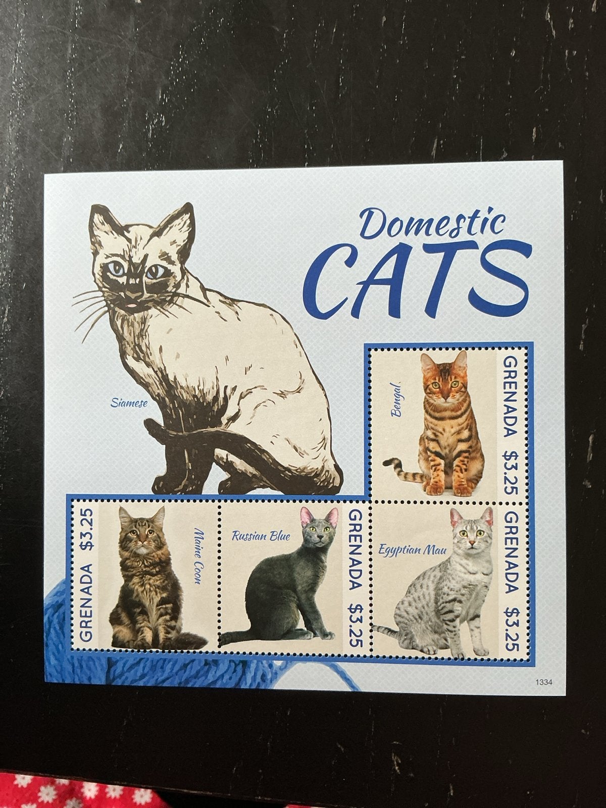 Grenada Postzegels: Domestic Cats - Kattenrassen, Verzenden, Postfris