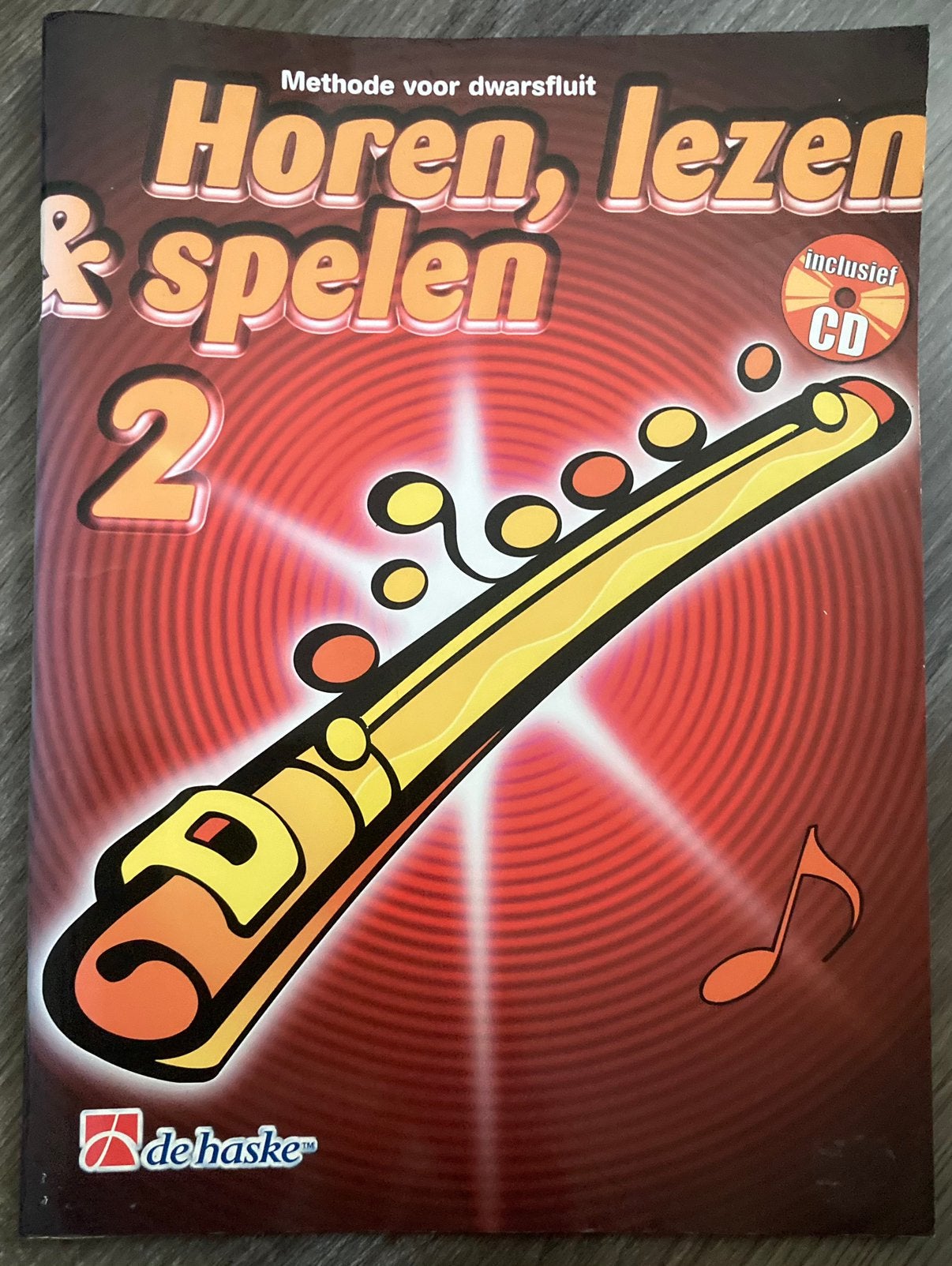 Horen, lezen & spelen 2 Methode voor dwarsfluit, Ophalen of Verzenden, Zo goed als nieuw, Les of Cursus