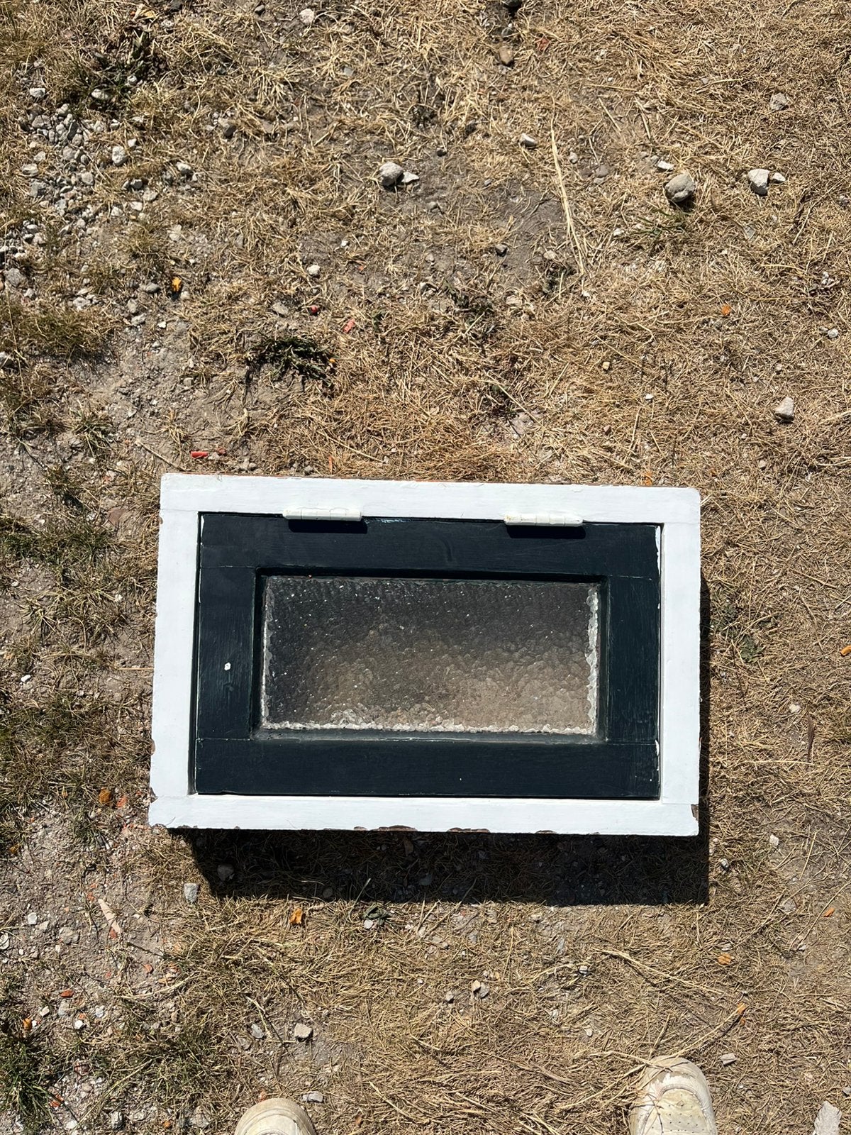 Houten raamkozijn dubbelglas, Ophalen, Gebruikt, Minder dan 75 cm, Raamkozijn