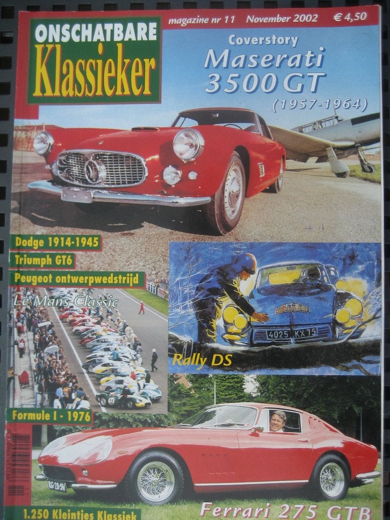 Onschatbare Klassieker 11 2002 Maserati 3500 GT (1957-’64), Boeken, Ophalen of Verzenden, Nieuw, Ferrari