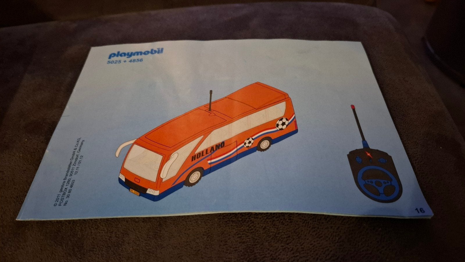 Instructie boekje Playmobil Holland Bus 5025, Gebruikt, Complete set, Voertuig, Ophalen of Verzenden