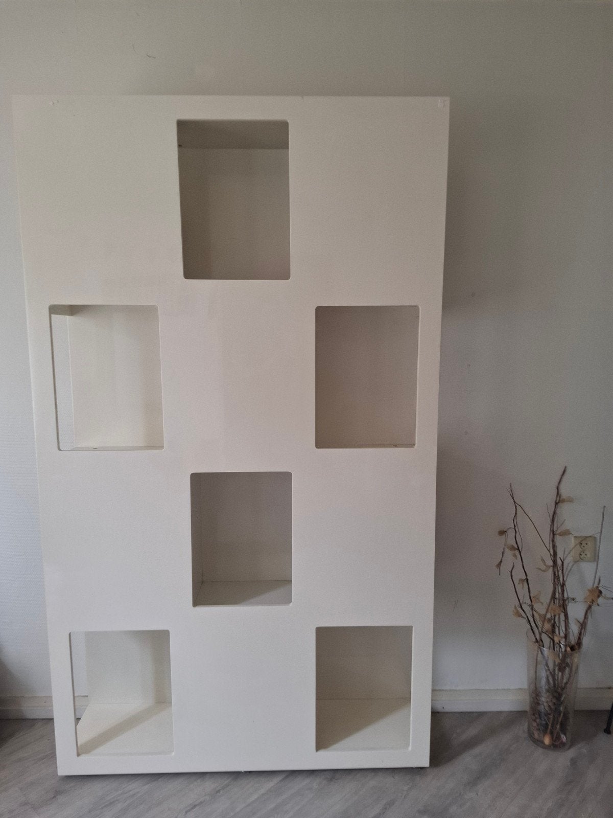Hoogglans witte design roomdivider - SNEL OPHALEN!, Huis en Inrichting, Kasten | Boekenkasten, Zo goed als nieuw, 100 tot 150 cm