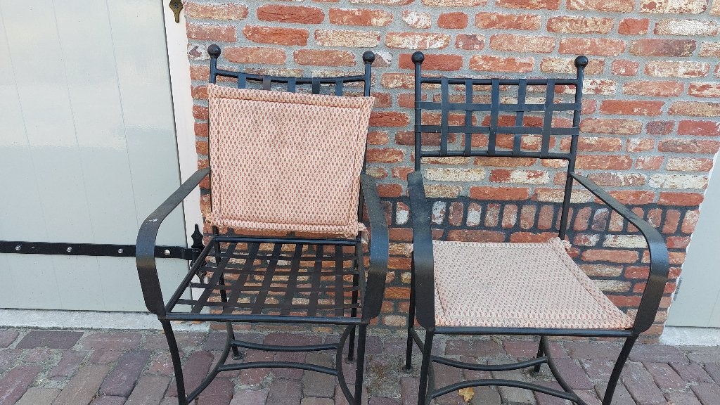4 tuinstoelen om op te knappen, Tuin en Terras, Ophalen, Gebruikt, Overige materialen