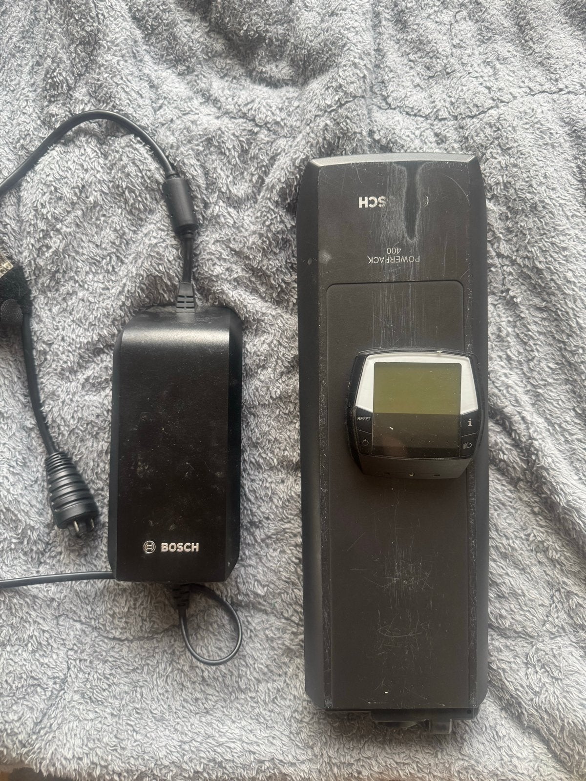 Bosch PowerPack 400 E-bike Accu met Oplader en Display, Gebruikt