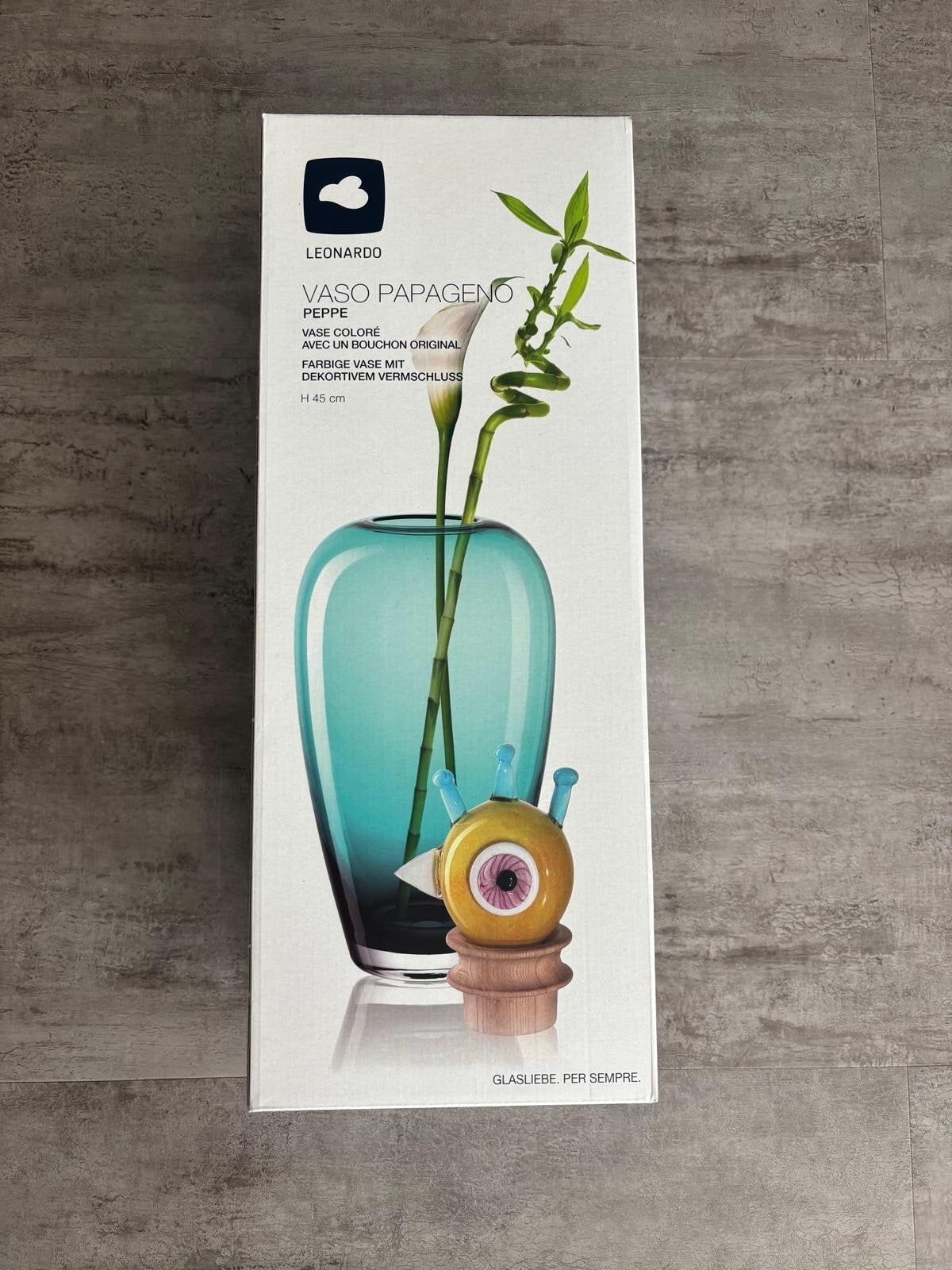 Leonardo Papageno Peppe vaas met decoratieve dop, Meerkleurig, Nieuw, Met deksel, Ophalen of Verzenden
