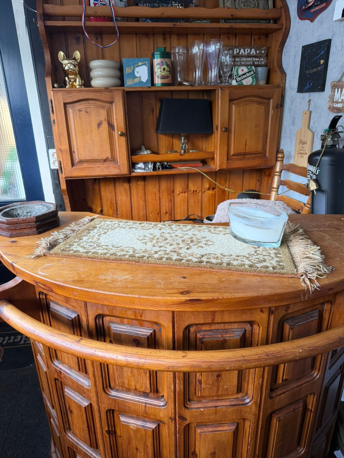 Leuke bar voor man mancave of buitenbar, Ophalen, Zo goed als nieuw