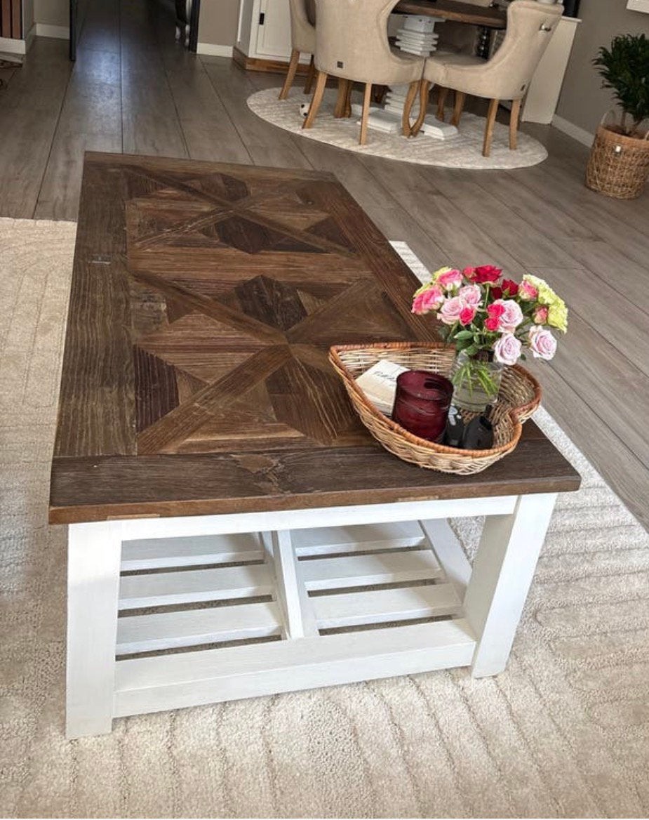 Mooie Riviera Maison Chateau Chassigny salontafel 150x70 cm, Huis en Inrichting, Tafels | Salontafels, Ophalen, 50 – 75, Gebruikt