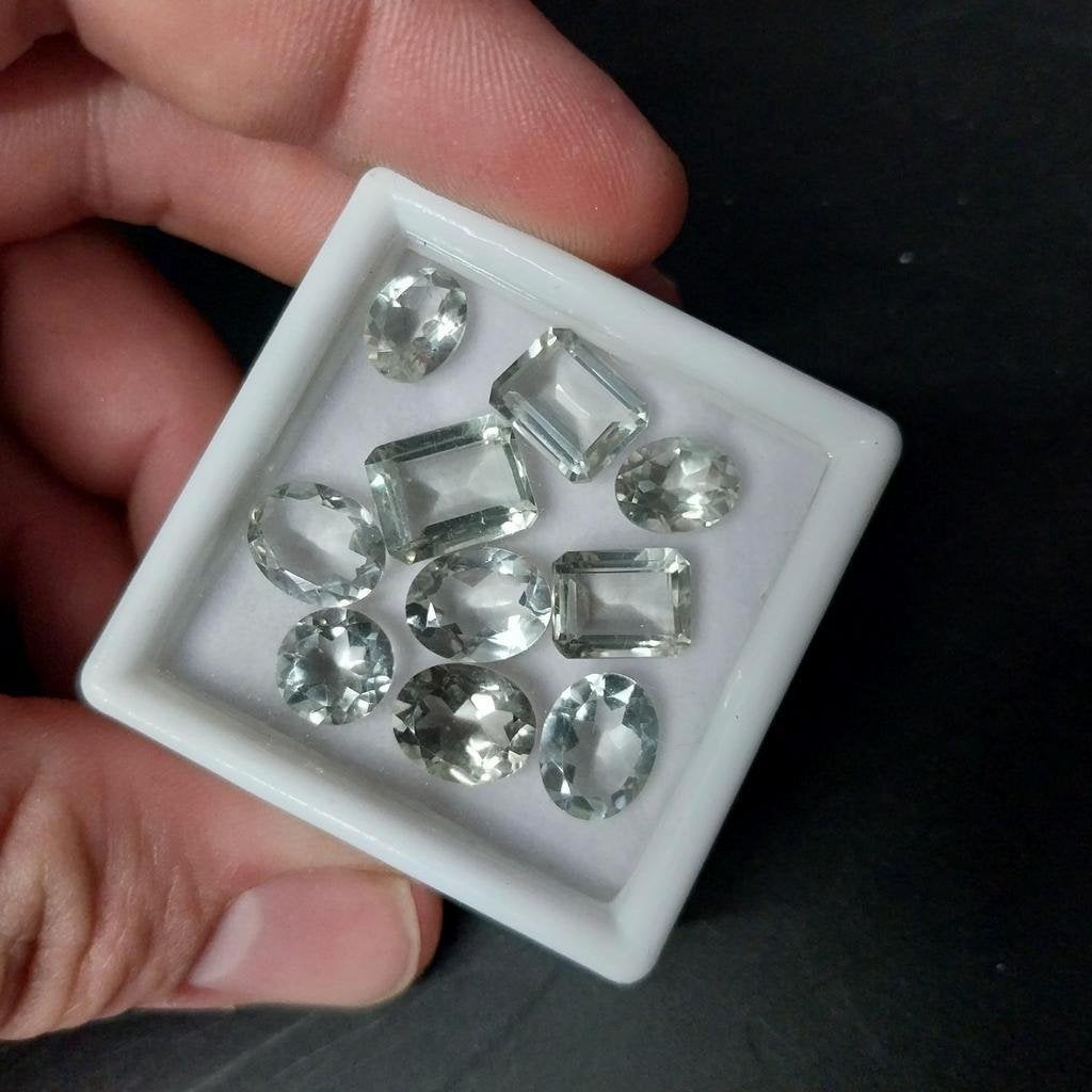 Facet geslepen kleine prasioliet, Sieraden, Tassen en Uiterlijk, Ophalen of Verzenden, -, -, -