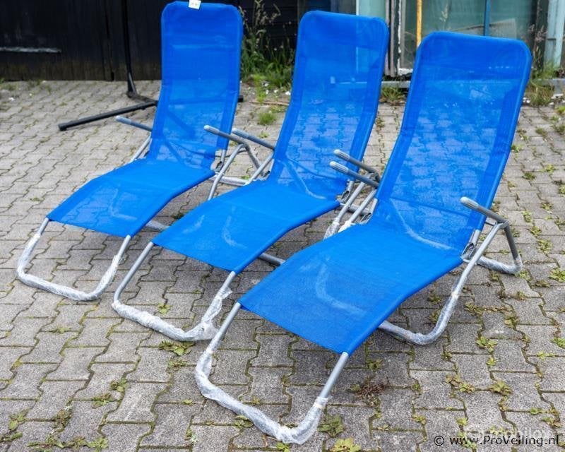 Online Veiling: Ligstoelen - 3 stuks, Tuin en Terras